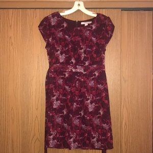 Burgundy Floral Dress